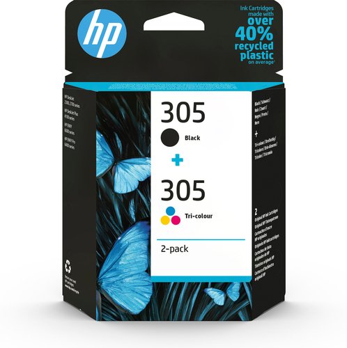 Grosbill Consommable imprimante HP Cartouches 305 Noire + Cyan/Magenta/Jaune 6ZD17AE