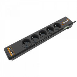 Grosbill Parasurtenseurs - Multiprises Infosec S5 USB NEO - 5 prises + USB