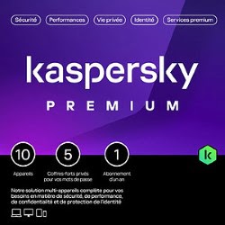 Grosbill Logiciel sécurité Kaspersky Antivirus Premium Boîte Mini - 1 An / 10 PC