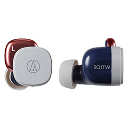Grosbill Accessoire téléphonie Audio-Technica ATH-SQ1TWNRD Sans Fil - Bleu/Rouge