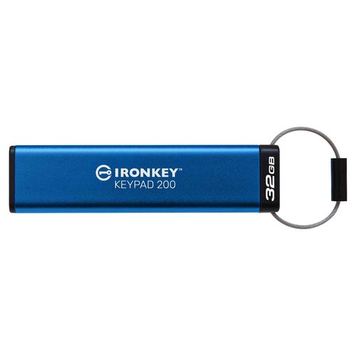 Grosbill Clé USB Kingston 32GB IRONKEY KEYPAD 200 AES-256