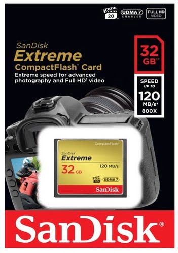Extreme CF 120MB/s 85MB/s UDMA7 32GB - Achat / Vente sur grosbill-pro.com - 1