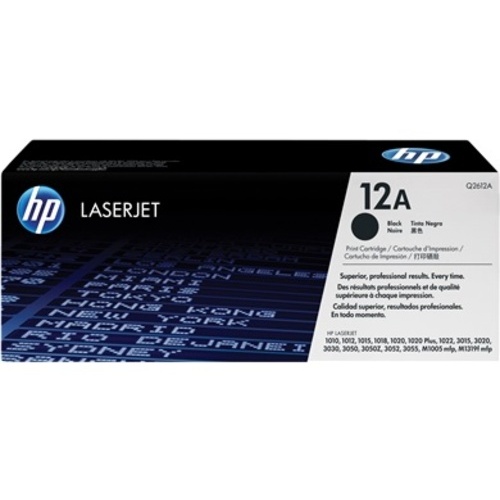 Toner Noir Q2612A pour imprimante Laser Compatible HP - 0