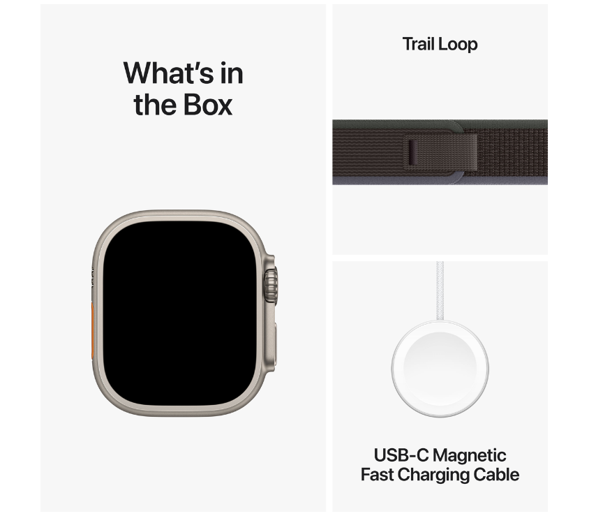 Apple Watch Ultra 2 GPS/Cellular Naturel Case BLK/BL S/M (MRF53NF/A) - Achat / Vente Objet connecté / Domotique sur grosbill-pro.com - 4