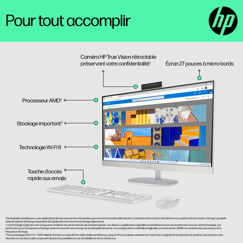 27-cr0034nf - 27" FHD R5-7520U 8Go 512Go W11 Blanc - Achat / Vente sur grosbill-pro.com - 4