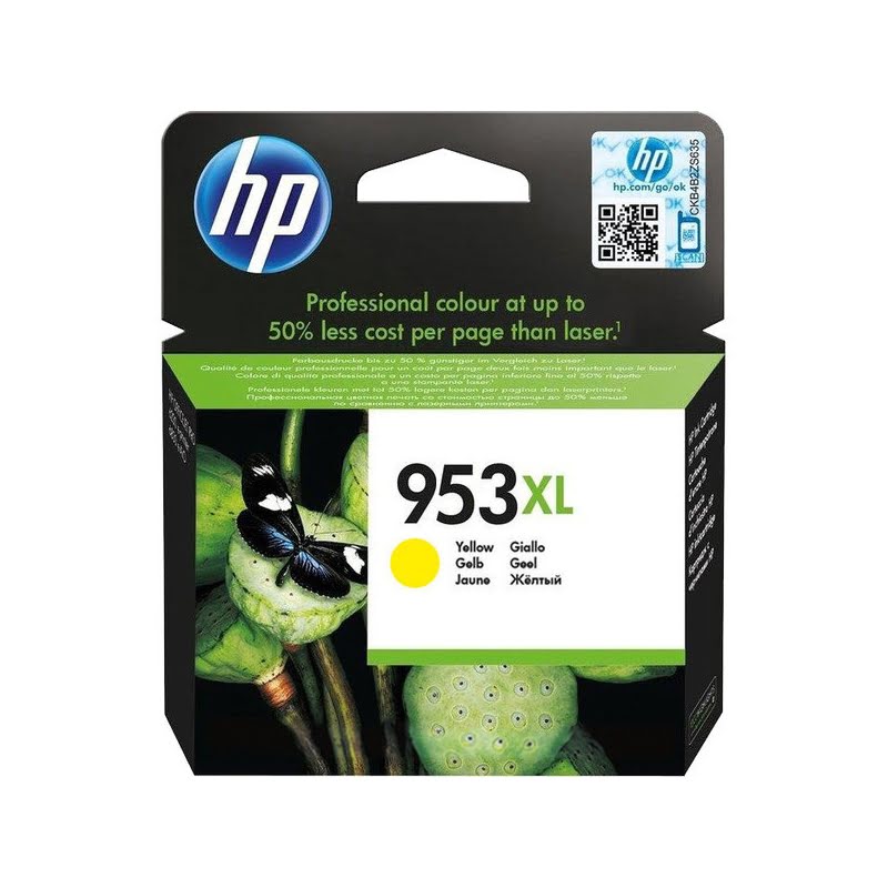 Cartouche 953XL haute capacité Jaune - F6U18AE pour imprimante  HP - 0