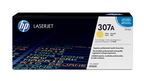Grosbill Consommable imprimante HP Toner 307A Jaune 7300p - CE742A