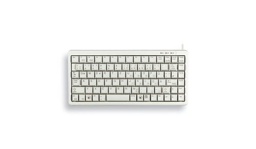 G84-4100 COMPACT KEYBOARD Clavier filaire miniature, USB/PS2, gris clair, AZERTY - FR - Achat / Vente sur grosbill-pro.com - 0