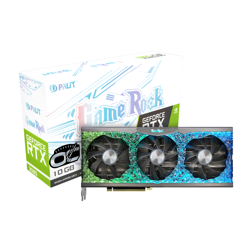 Palit RTX3080 GameRock 10G LHR  - Carte graphique Palit - 0