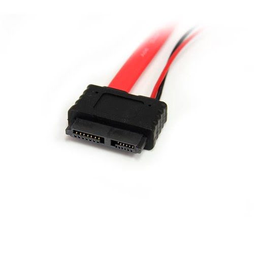 20in Slimline SATA to SATA Cable - Achat / Vente sur grosbill-pro.com - 1