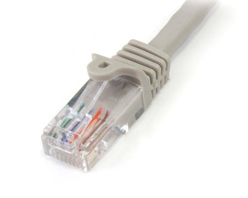 15m Gray Snagless Cat5e Patch Cable - Achat / Vente sur grosbill-pro.com - 1