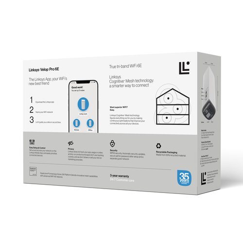 LINKSYS MX6202 Tri-Band Mesh WiFi 6E Router System 2Pack - Achat / Vente sur grosbill-pro.com - 17