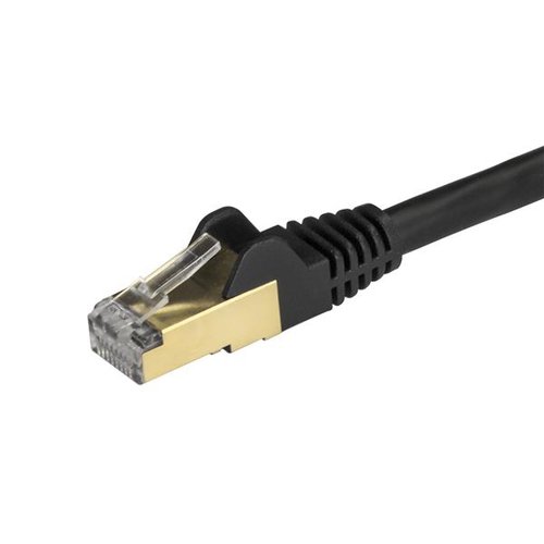 1m Black Cat6a Ethernet Cable - STP - Achat / Vente sur grosbill-pro.com - 2
