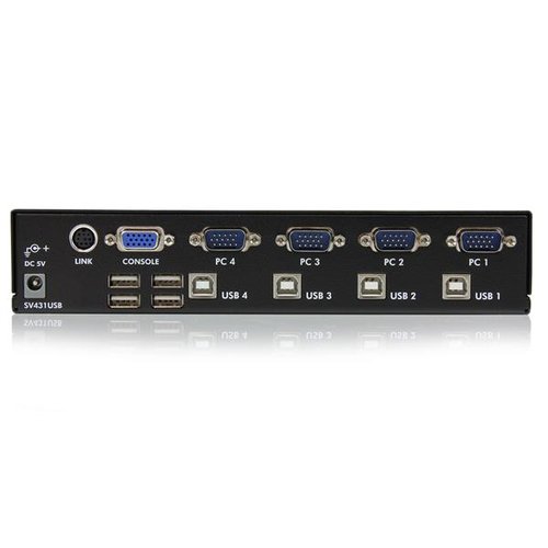 4 Port VGA USB KVM Switch with Hub - Achat / Vente sur grosbill-pro.com - 2