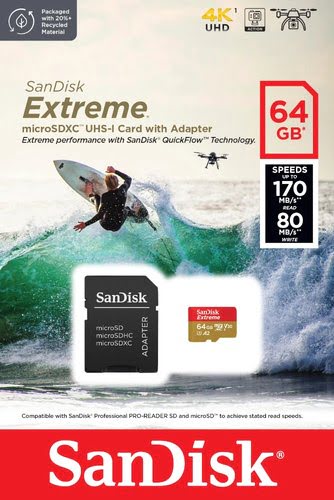 EXTREME MICROSDXC 64GB SD - Achat / Vente sur grosbill-pro.com - 2