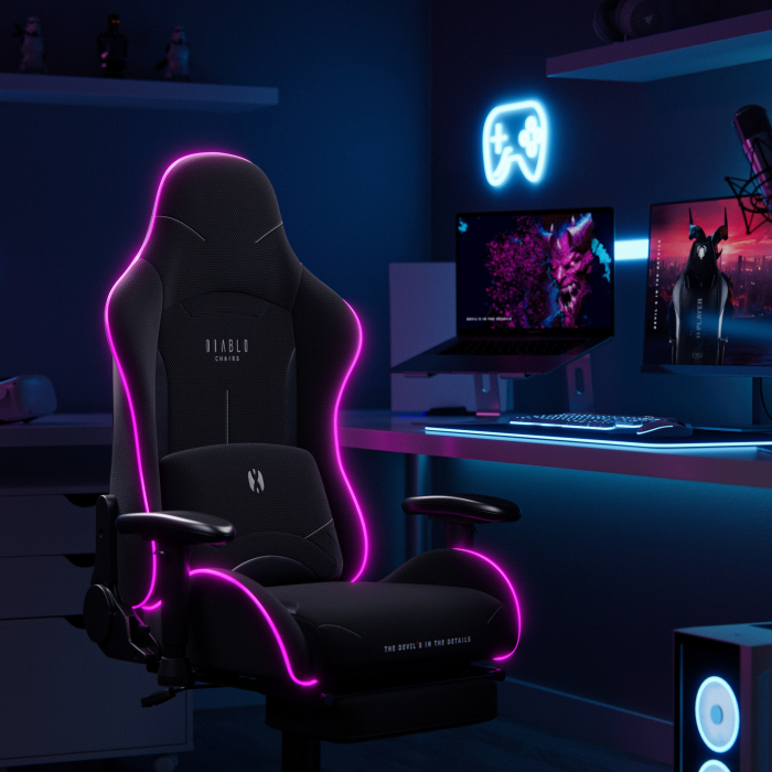 Diablo Chairs  X-Starter LED Noir - Siège PC Gamer - grosbill-pro.com - 5