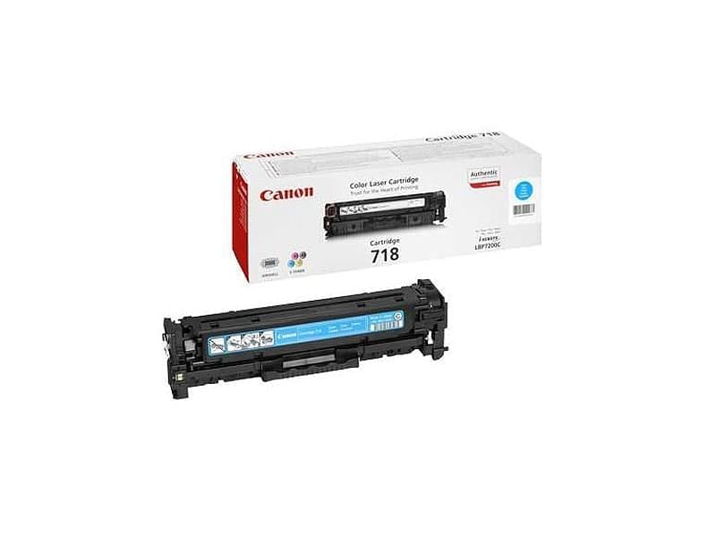 Toner 718 Cyan 3000p - 2661B002 pour imprimante Laser Canon - 0