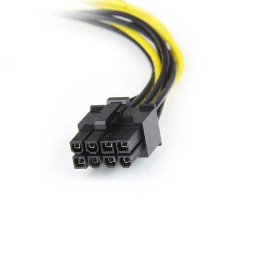 6" LP4 to 8 Pin PCIe Power Cable Adapter - Achat / Vente sur grosbill-pro.com - 1