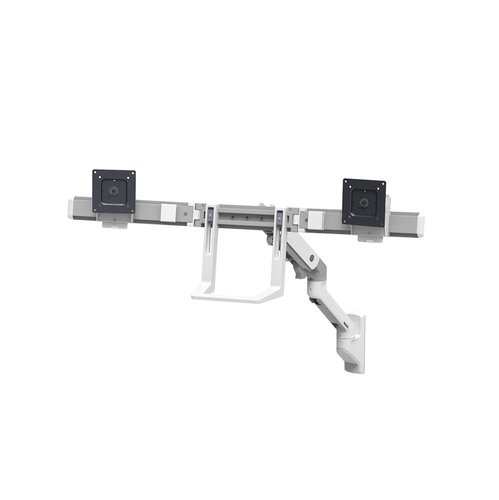 HX Wall Dual Monitor Arm White - Achat / Vente sur grosbill-pro.com - 2