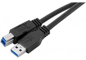 Câble USB 3.0 Mâle A -Mâle B - 1.8m - Connectique PC - grosbill-pro.com - 0