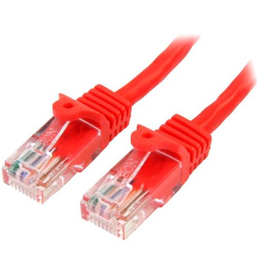 5m Red Snagless Cat5e Patch Cable - Achat / Vente sur grosbill-pro.com - 0