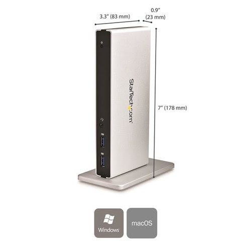 DVI Dual-Monitor Laptop Docking Station - Achat / Vente sur grosbill-pro.com - 1