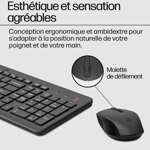 HP 330 Wireless Mouse+Keyboard Combina - Achat / Vente sur grosbill-pro.com - 9