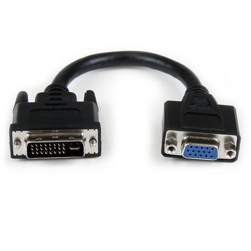 8in DVI to VGA Cable Adapter M/F - Achat / Vente sur grosbill-pro.com - 0