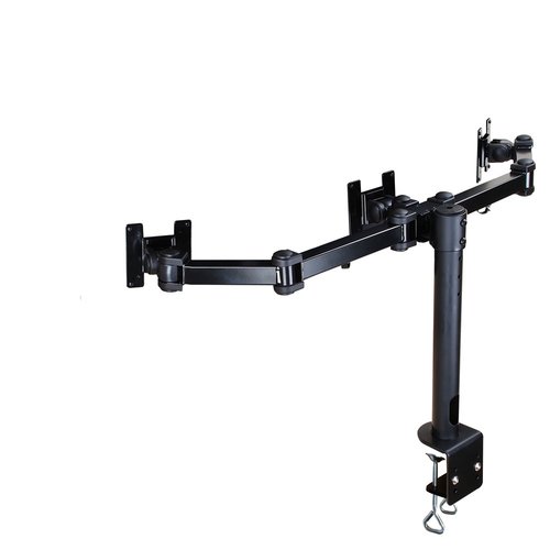 Desk Mount 3xScreen 10-21" Clamp BLACK - Achat / Vente sur grosbill-pro.com - 1