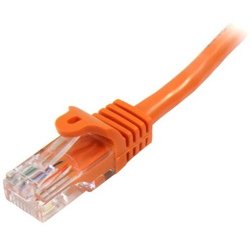 0.5m Orange Snagless Cat5e Patch Cable - Achat / Vente sur grosbill-pro.com - 1