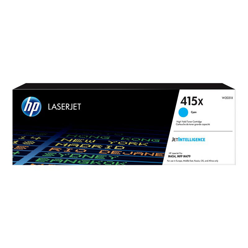 Toner Cyan 415x 6000 pages - W2031X pour imprimante Laser HP - 0