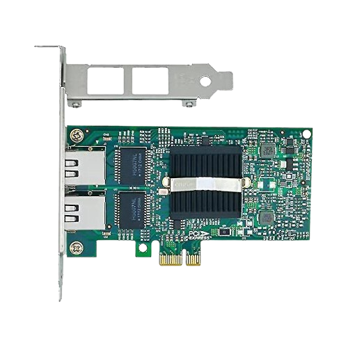 Compatible 2x RJ45 10/100/1000 Gigabit PCIE E1G42ET - 82576 - Carte réseau - 3