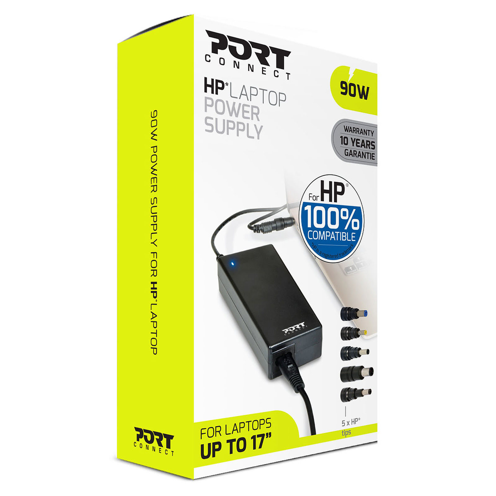 Chargeur secteur HP 100% compatible 90W - Port