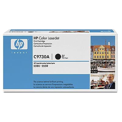 Toner C9730A Noir 13000p pour imprimante Laser HP - 0