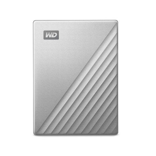 Grosbill Disque dur externe WD HDD EXT My Pass Ultra Mac 4TB Silver
