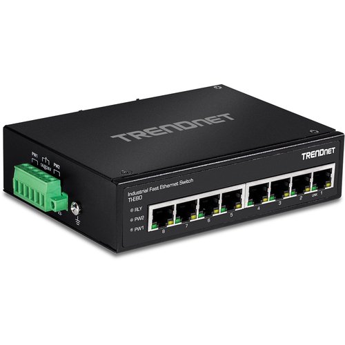 8-PORT IND.FAST ETH SWITCH - Achat / Vente sur grosbill-pro.com - 1