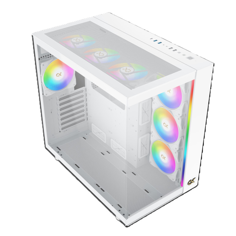 Xigmatek Aqua Ultra Air MT/SansAlim/E-ATX Blanc - Boîtier PC - 1