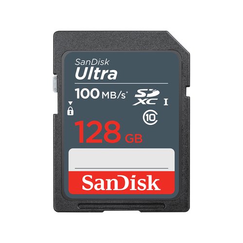 Grosbill Carte mémoire Sandisk SanDisk Ultra 128GB SDXC Mem Card 100MB