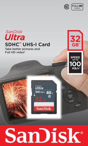 SanDisk Ultra 32GB SDHC Mem Card 100MB/s - Achat / Vente sur grosbill-pro.com - 2