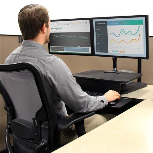 Sit-to-Stand Workstation - Height Adjust - Achat / Vente sur grosbill-pro.com - 7