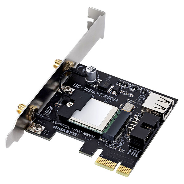 Gigabyte PCI-E BT5.3/WiFi AX2400 - GC-WBAX2400R - Carte réseau - 1