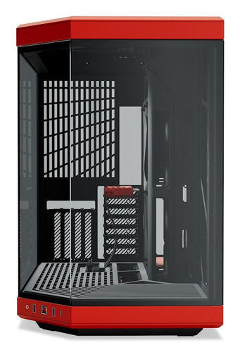 Hyte MT/Sans Alim/E-ATX Rouge - Boîtier PC Hyte - grosbill-pro.com - 1