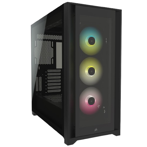 Corsair iCUE 5000X RGB Tempered Black Noir - Boîtier PC Corsair - 0