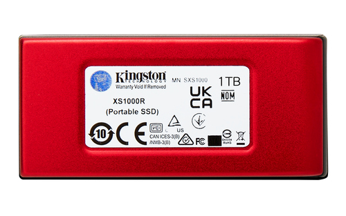 Kingston XS1000 Red USB-C 3.2 1To (SXS1000R/1000G) - Achat / Vente Disque SSD externe sur grosbill-pro.com - 1