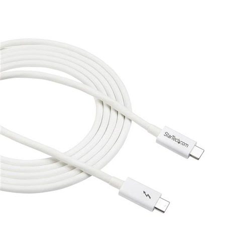 2m Thunderbolt 3 Cable 20Gbps - White - Achat / Vente sur grosbill-pro.com - 4