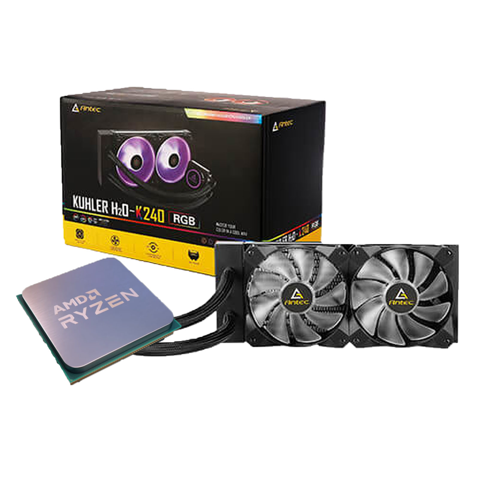 Pack AMD RYZEN 9 5950X Tray + Watercooling Antec K240 RGB