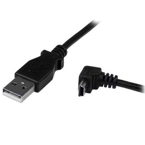 2m USB to Down Angle Mini USB Cable - Achat / Vente sur grosbill-pro.com - 1