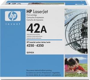 Toner Noir 10 000 Pages Q5942A pour imprimante Laser HP - 0