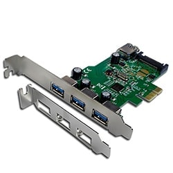 image produit GROSBILL  PCI-E 3 ports USB 3.0 + 1 port interne USB 3.0 Grosbill