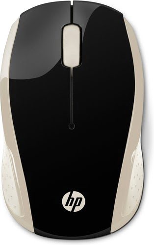 Grosbill Souris PC HP  200 Silk Gold Wireless Mouse